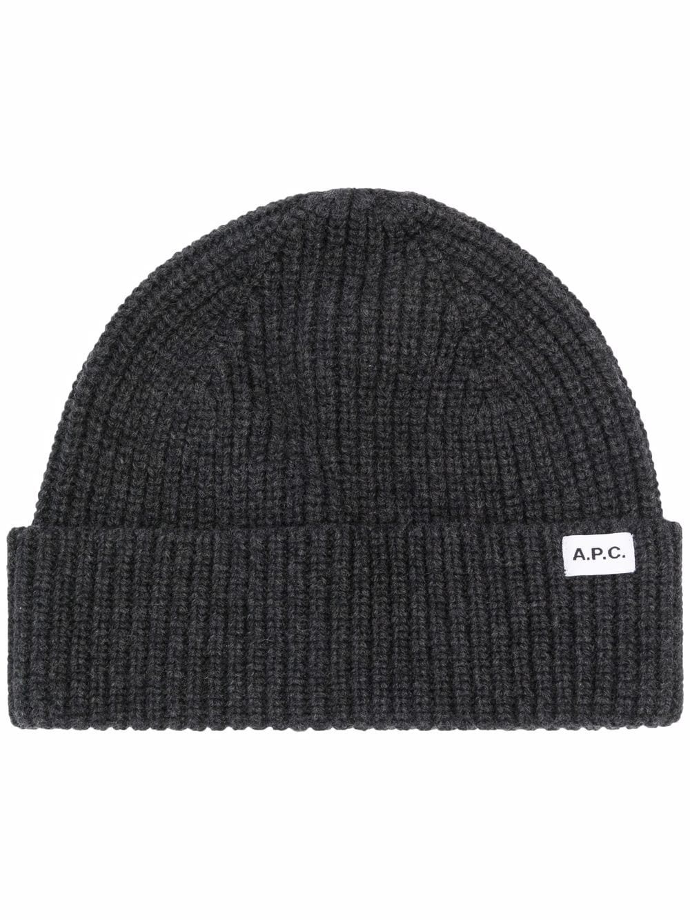 logo patch beanie hat - 1