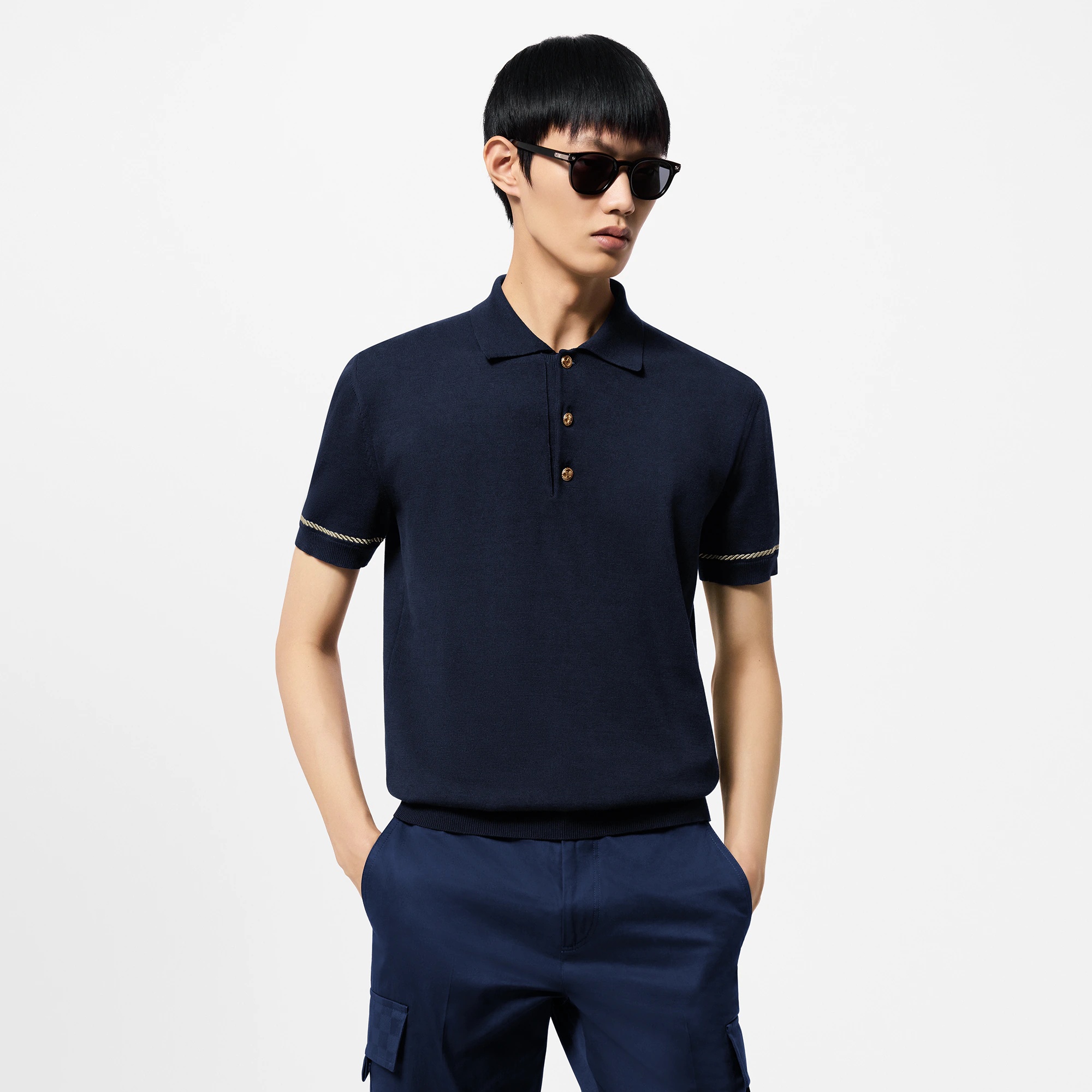 Short-Sleeved Cotton Polo Shirt - 2