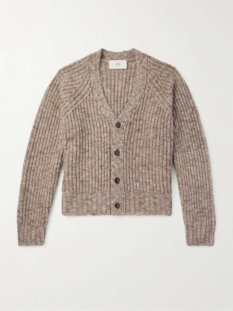Ribbed Wool Cardigan - 1