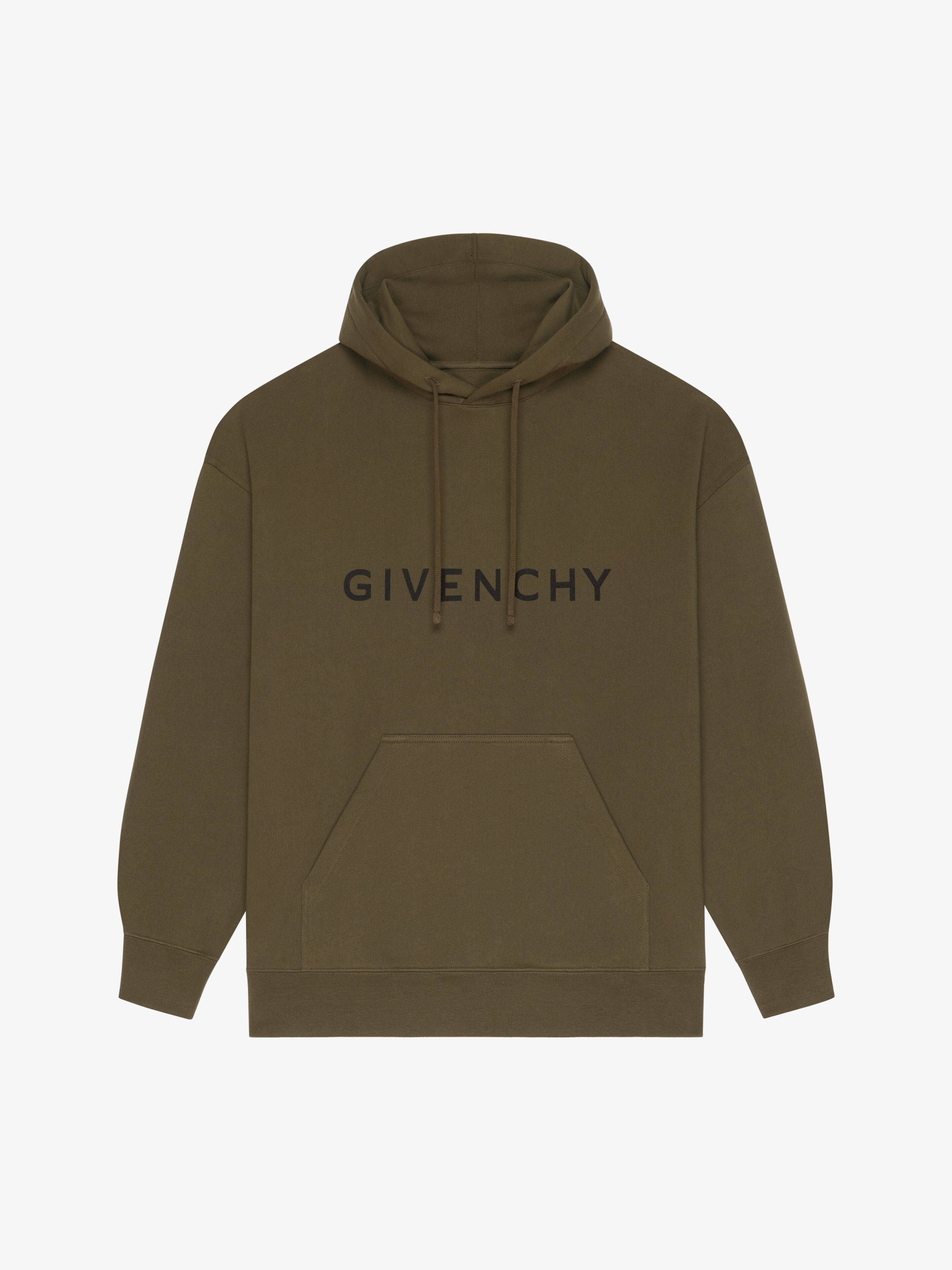 GIVENCHY ARCHETYPE SLIM FIT HOODIE IN FLEECE - 1