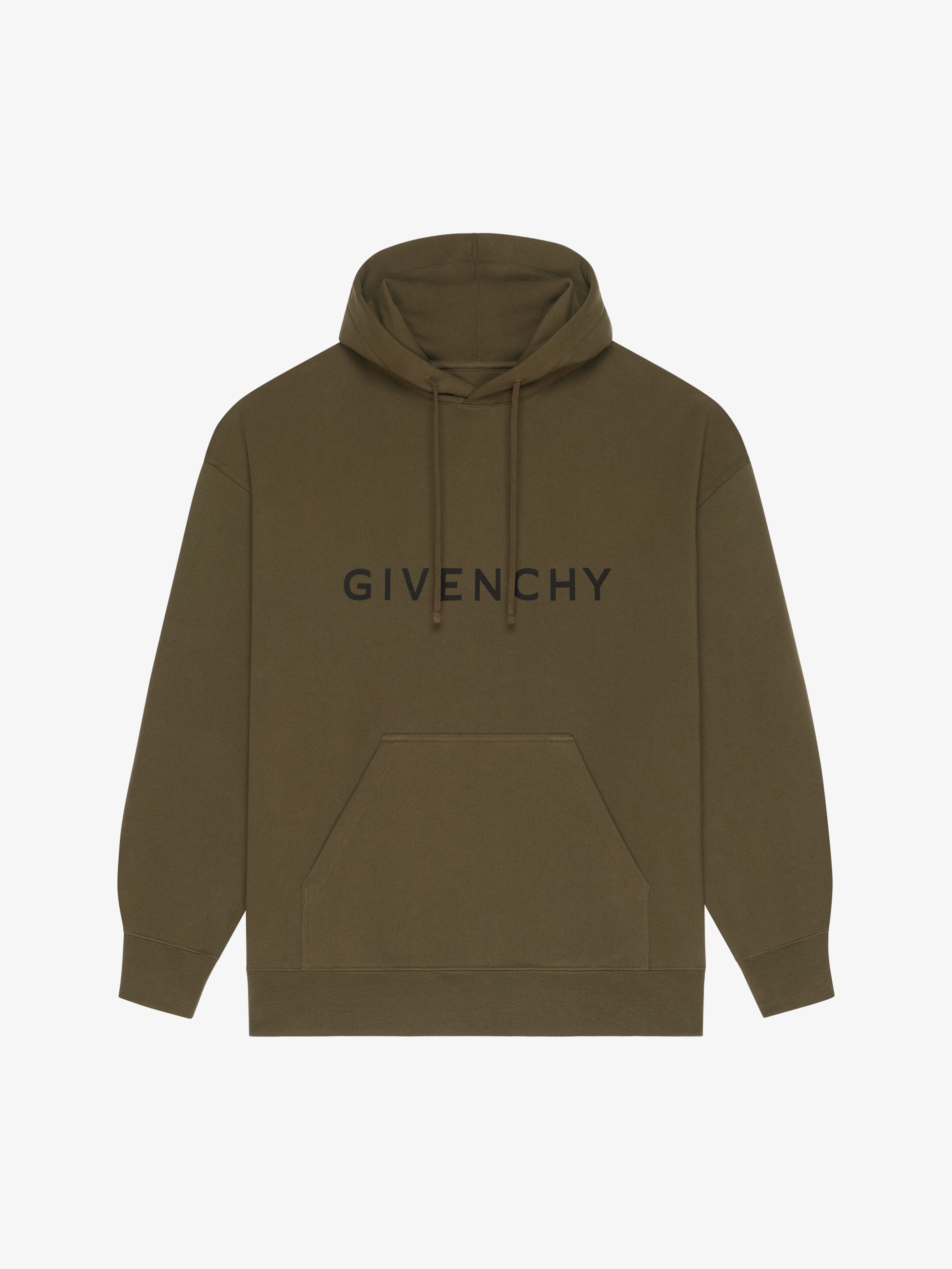 GIVENCHY ARCHETYPE SLIM FIT HOODIE IN FLEECE - 1