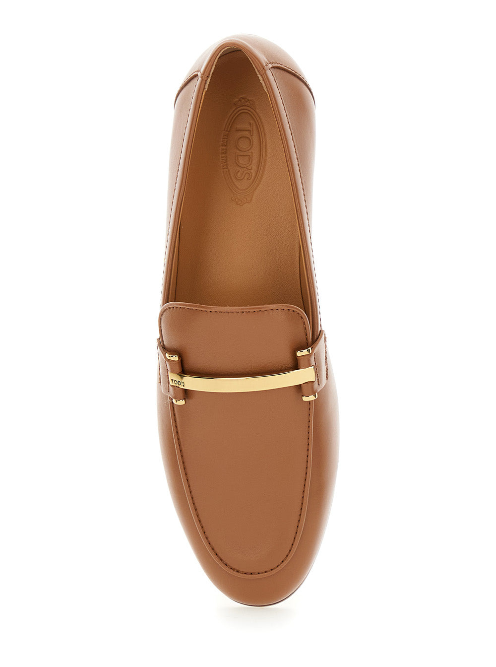 Tod's Women Brown Loafers With Logo Plaque In Leather Woman - 4