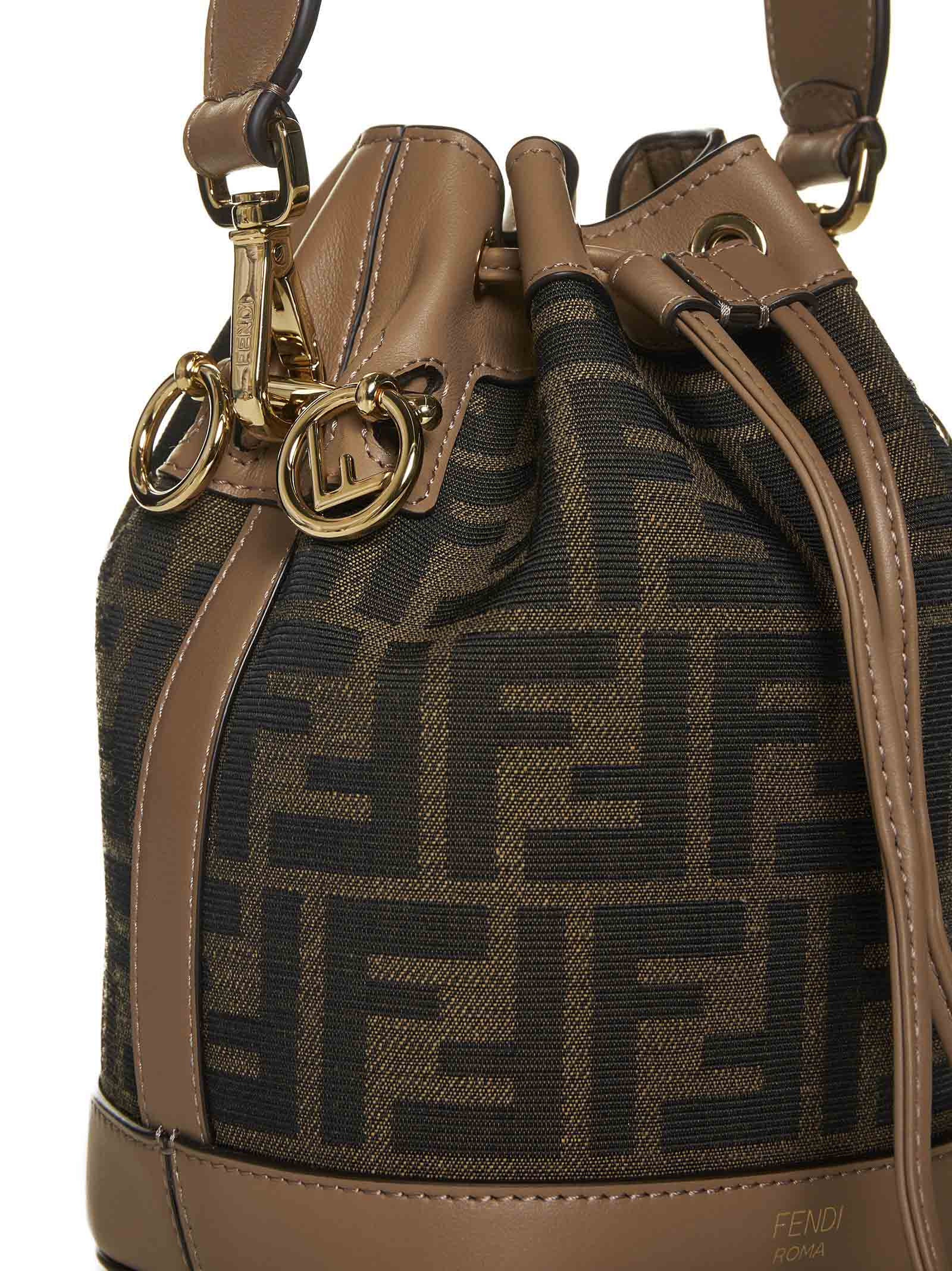 Fendi Women Mon Tresor Mini Bag In Brown Ff Fabric - 4