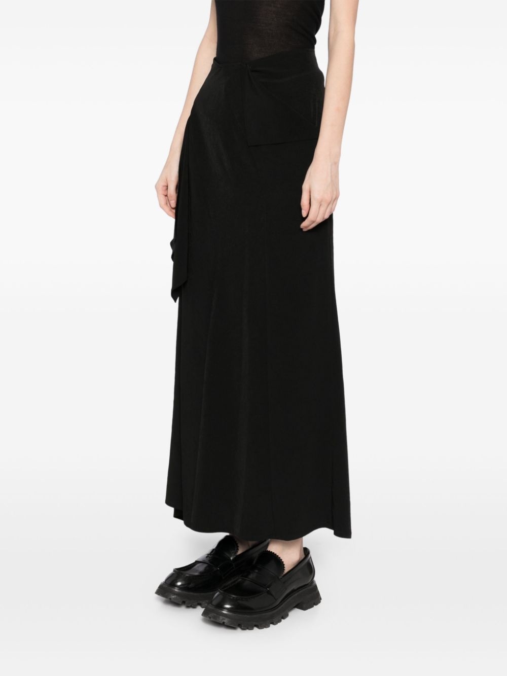 draped high waist skirt - 3