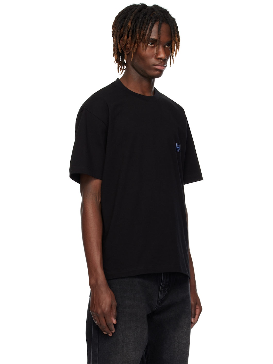 Black Embroidered-Logo T-shirt - 2