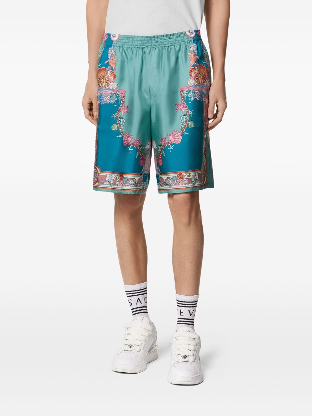 Coral Theatre-print shorts - 3