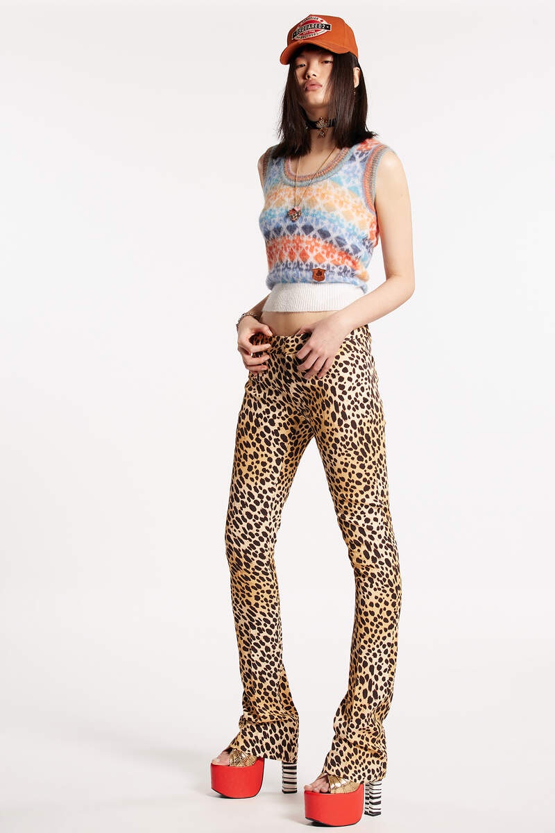 DSQUARED2 D2 SKINNY FLARE PANTS