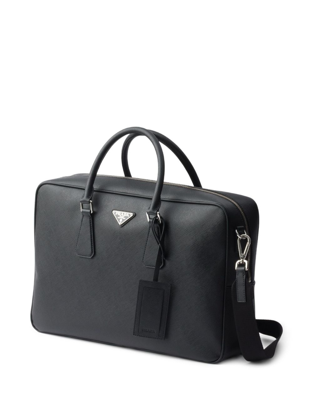 textured-leather briefcase - 3