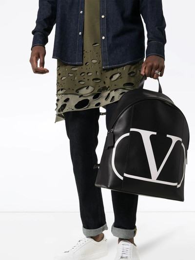 Valentino VLOGO print backpack outlook