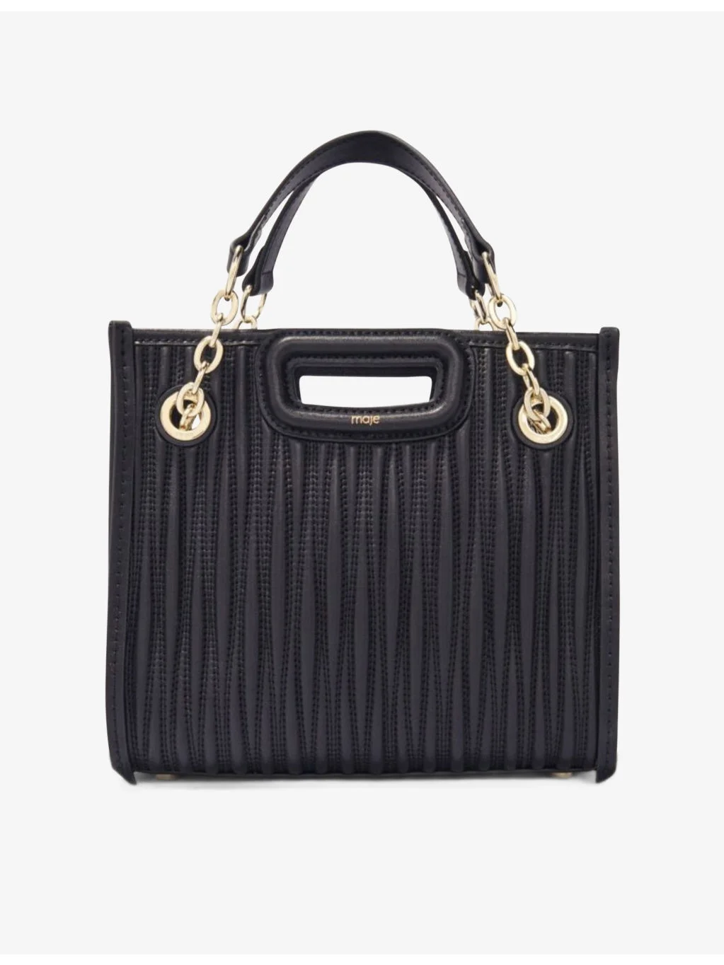 Cabas padded mini leather shoulder bag - 1