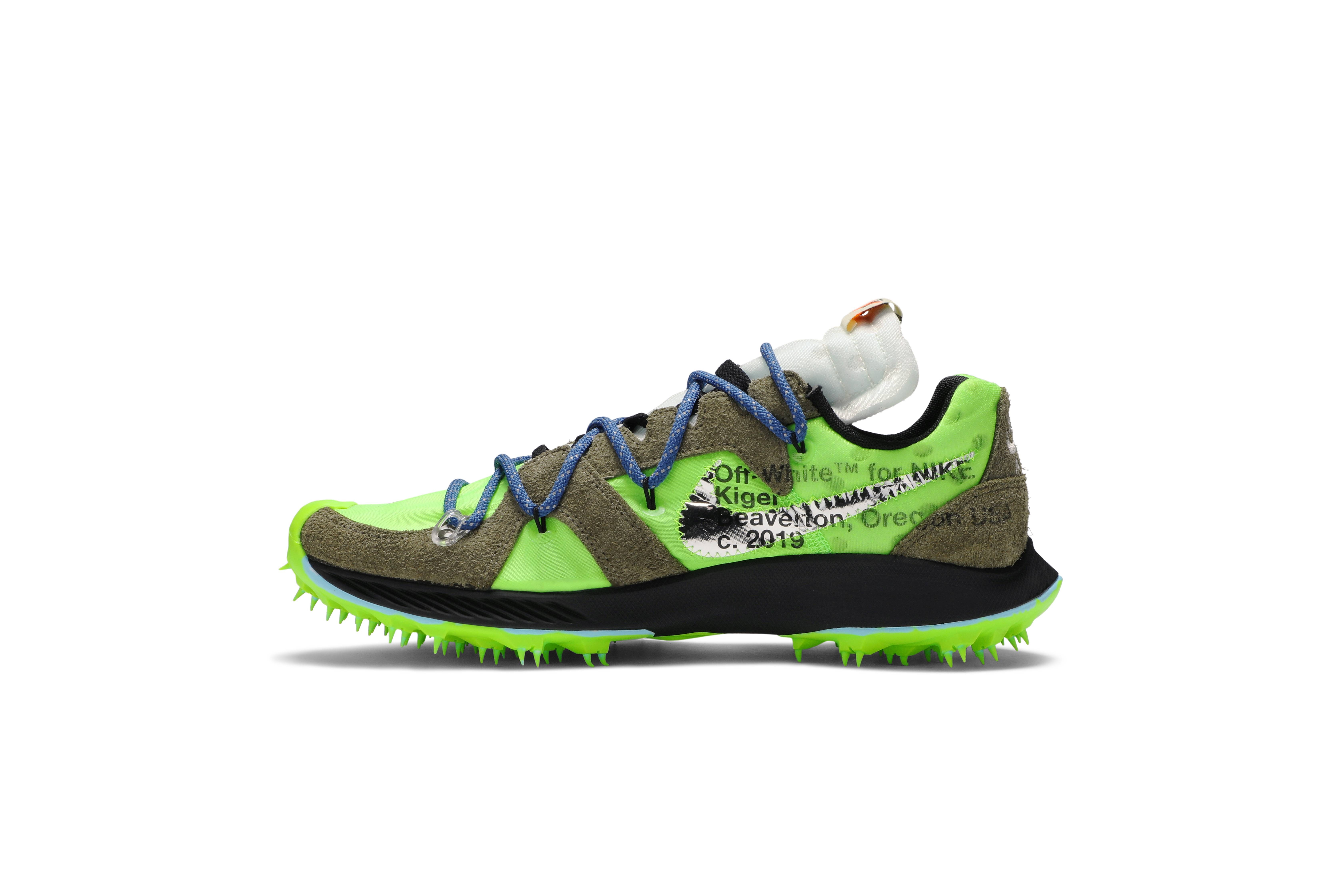 Off-White x Wmns Air Zoom Terra Kiger 5 'Athlete in Progress - Electric Green' - 3