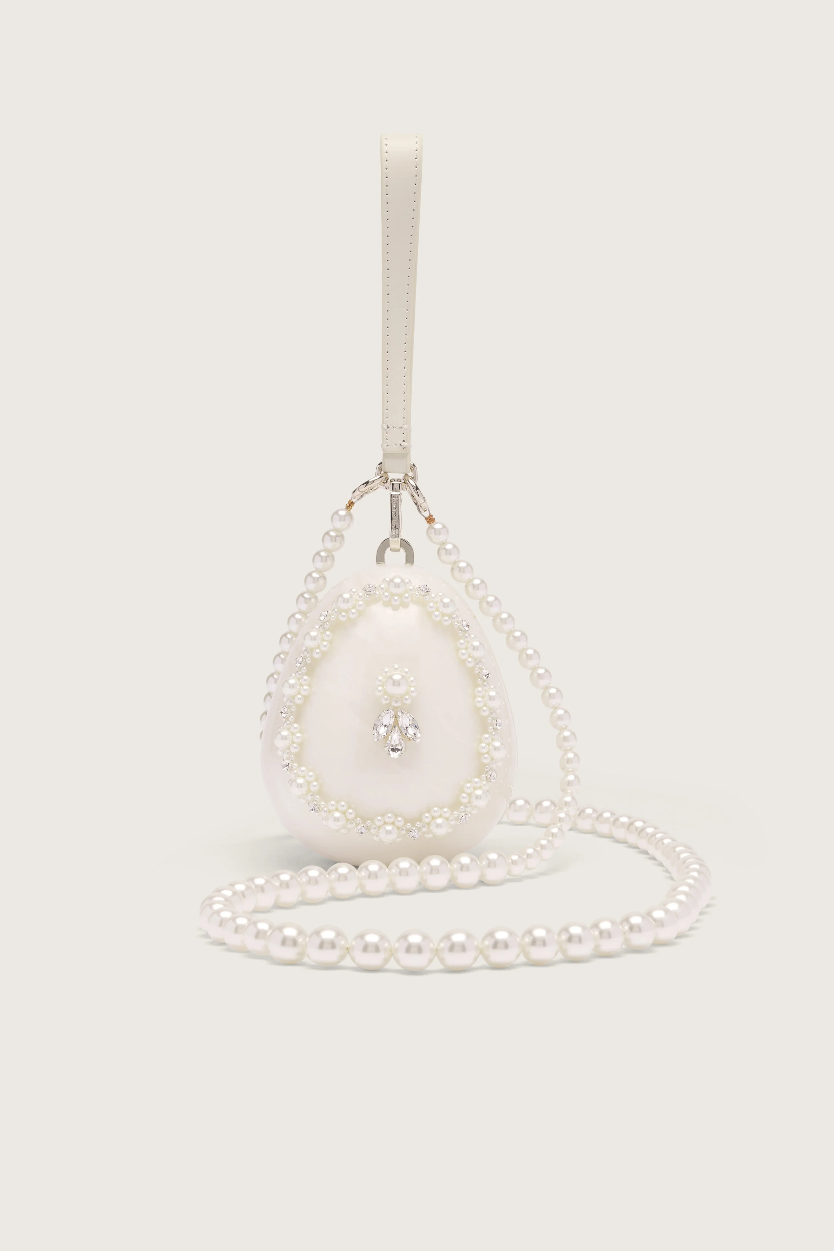 Embellished Pearl Egg Bag - 1