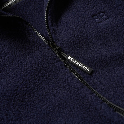 BALENCIAGA Balenciaga Faux Shearling Fleece Tech Zip Jacket outlook