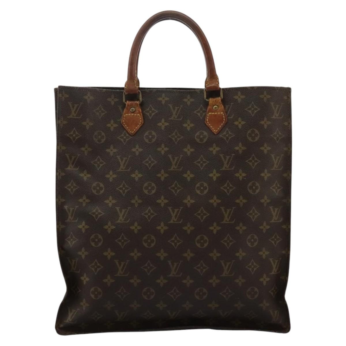 LOUIS VUITTON Monogram Sac Plat Hand Bag M51140 - 2