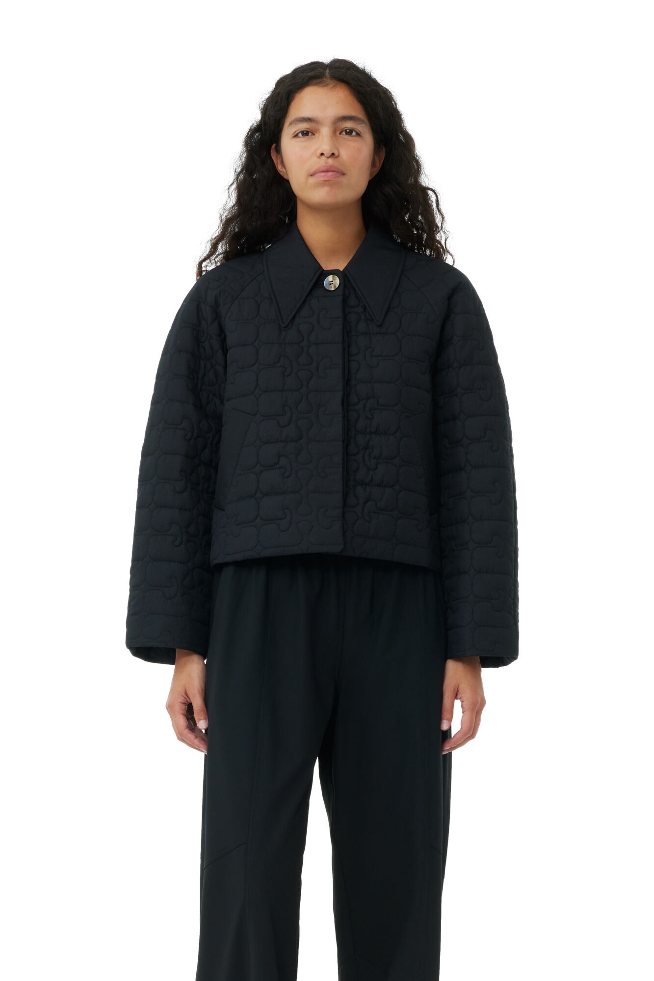 BLACK SHORT QUILT JACKET - 3