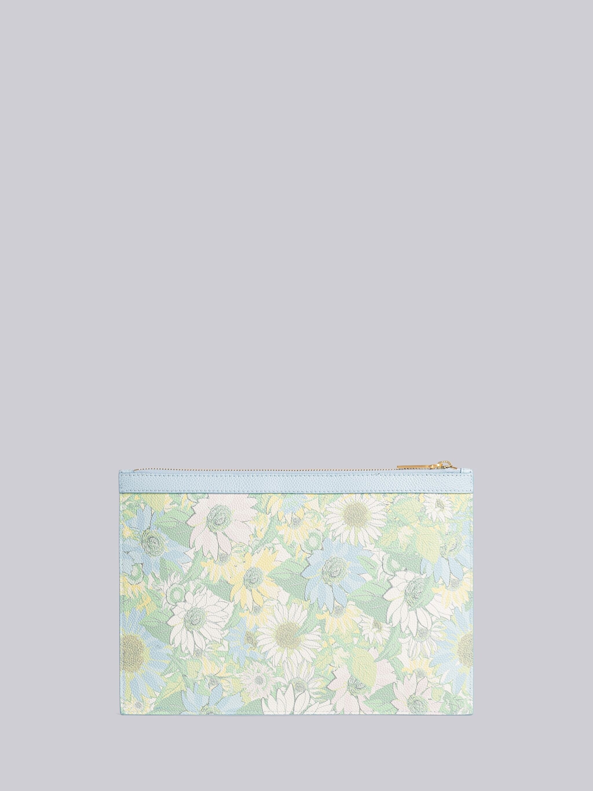 Pebble Grain Leather Flower Small Document Holder - 3