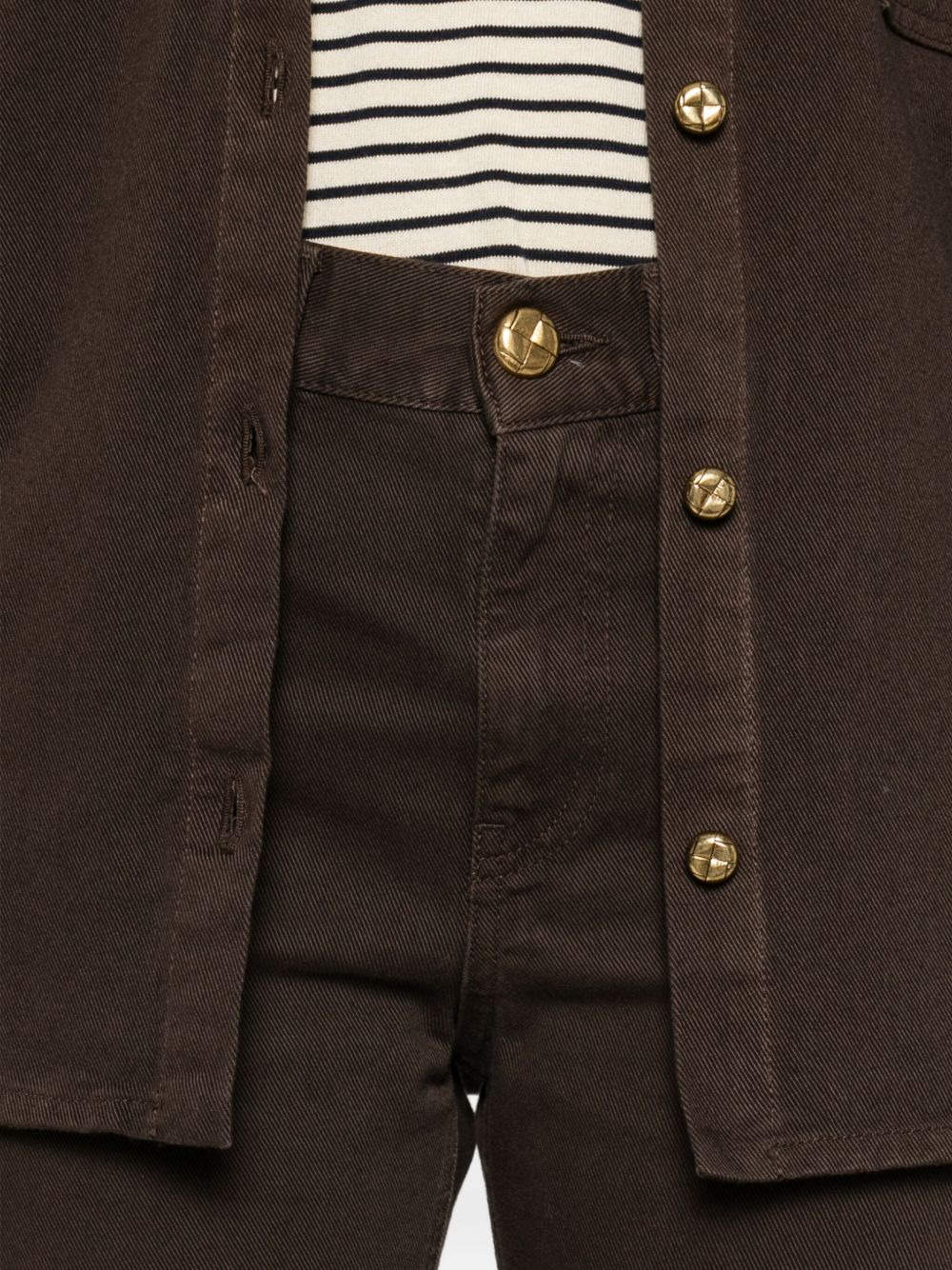 embroidered logo jeans - 5