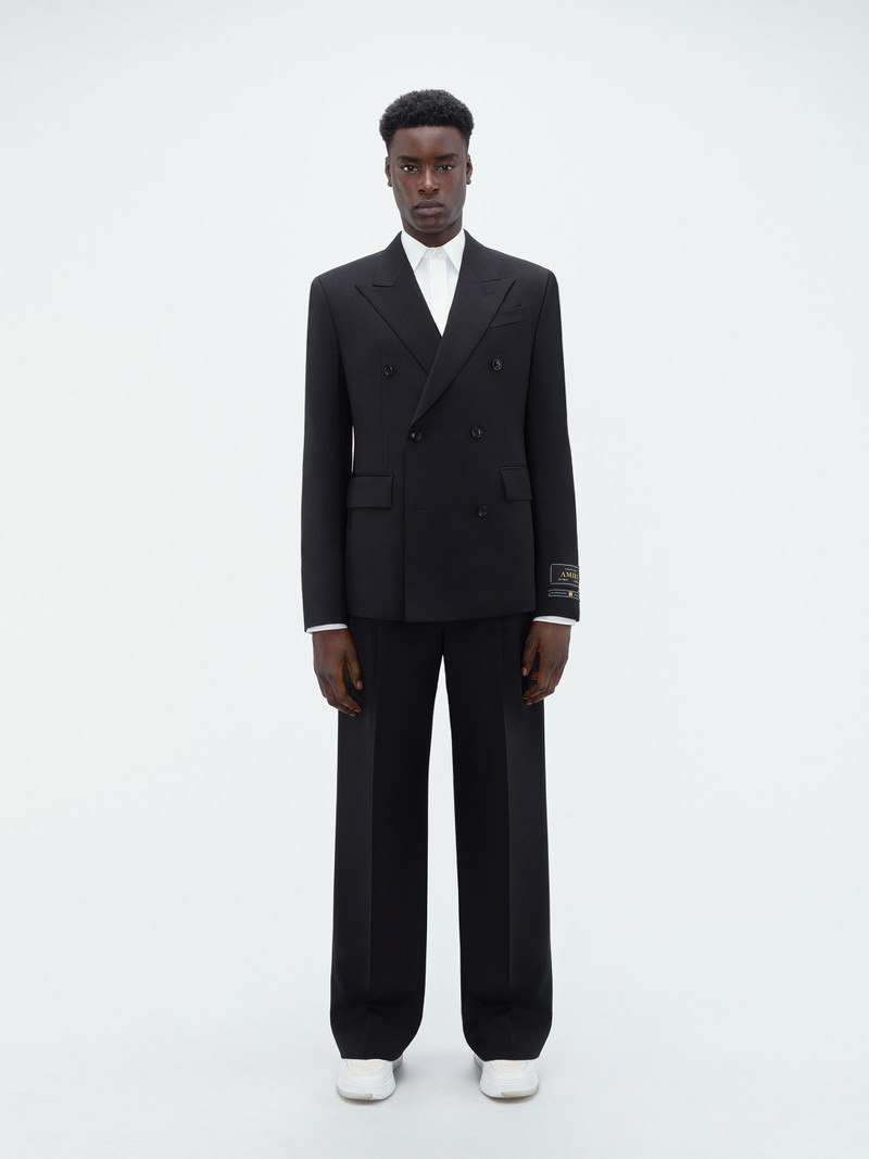 DOUBLE BREAST BLAZER-BLACK 14