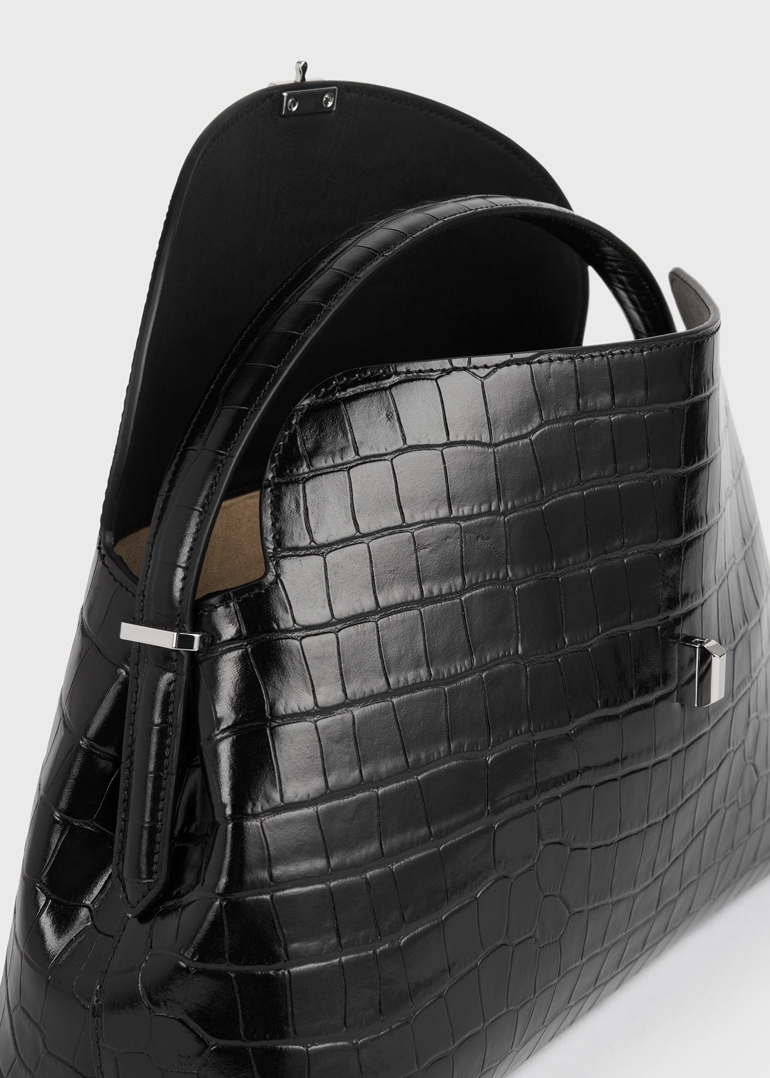 T-lock top handle black croco - 6