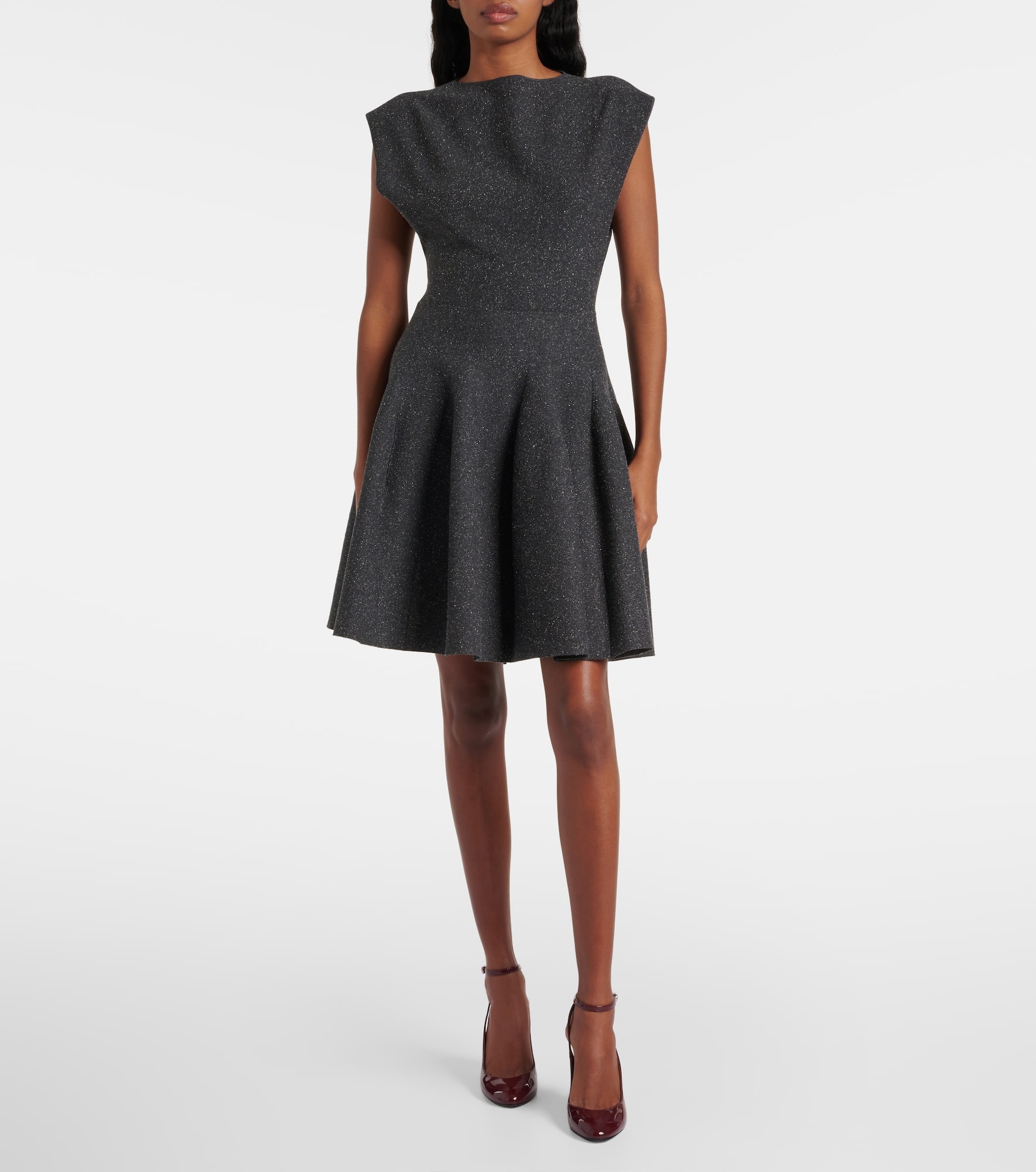 Godet silk-blend minidress - 2