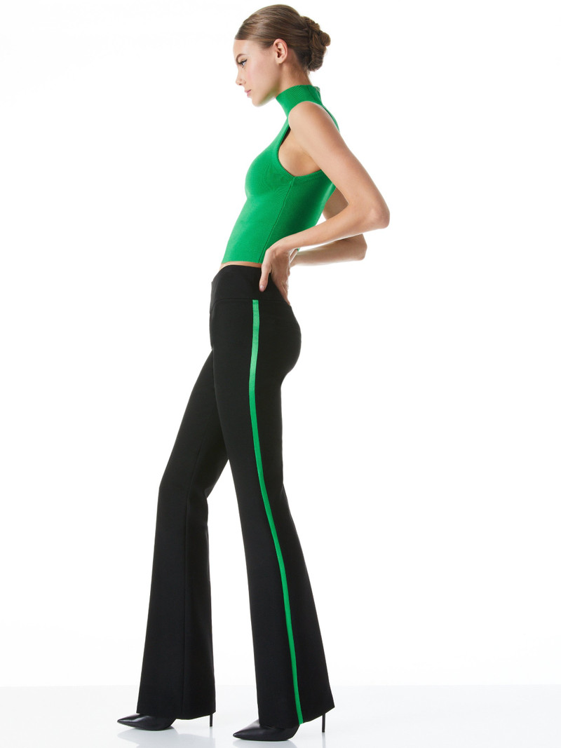 Alice + Olivia DARINA MOCK NECK FITTED CROPPED TANK outlook