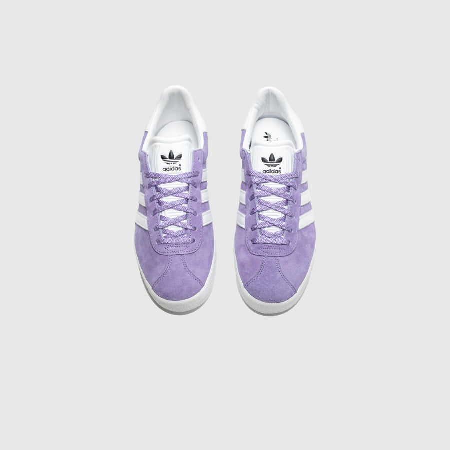 adidas gazelle silver green womens Adidas Women's Gazelle Shock Purple / Cloud White / Gold Metallic Low Top  Sneakers main image 0