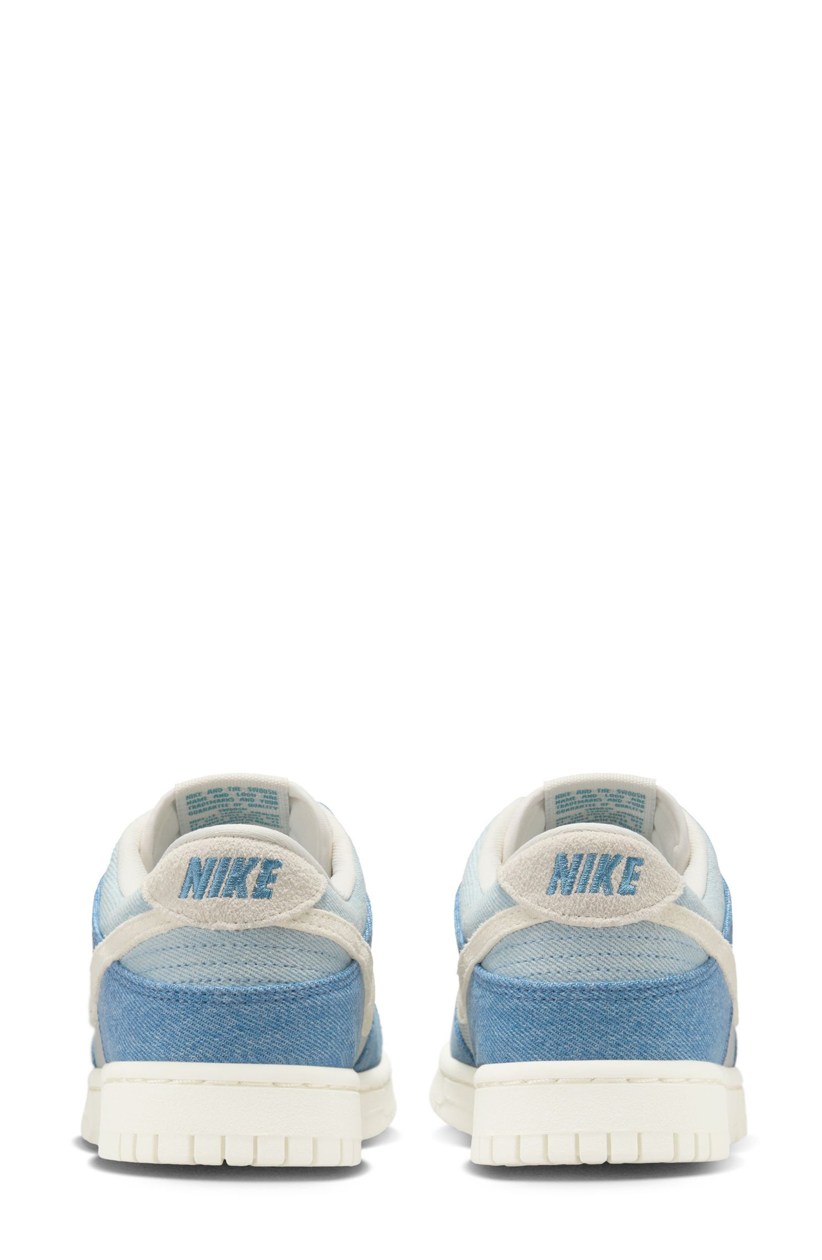 Nike Dunk Low Denim Basketball Sneaker in Smokey Blue/Ivory/Denim at Nordstrom - 5