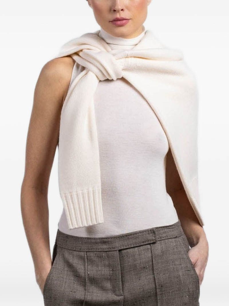 sleeveless turtle-neck top 3