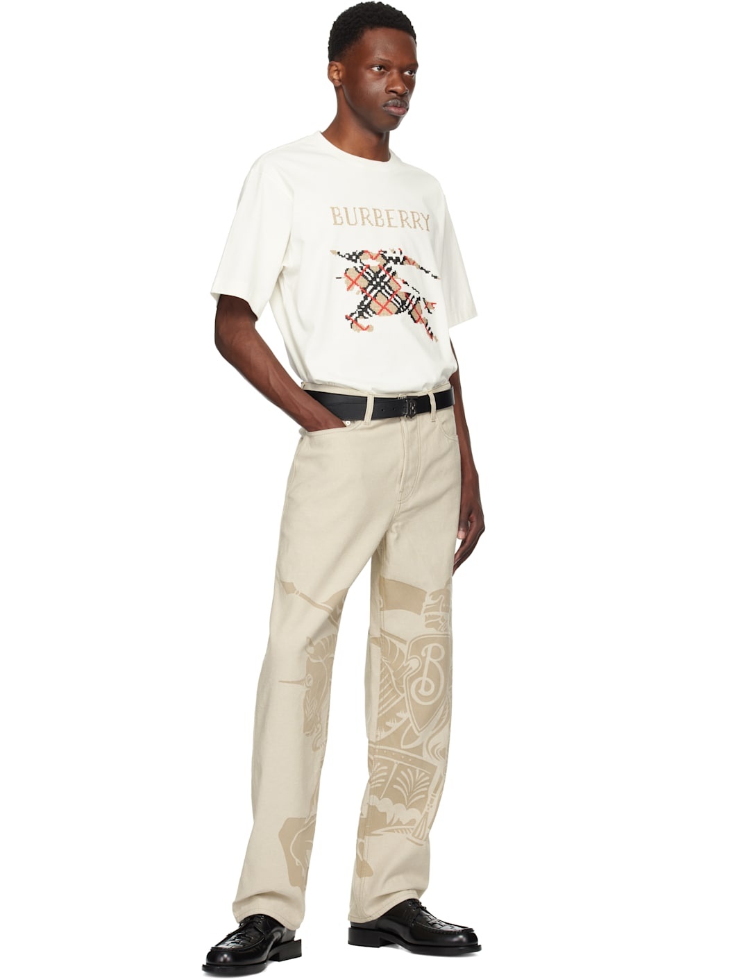 Off-White Cross Stitch EKD​ Cotton T-shirt - 5
