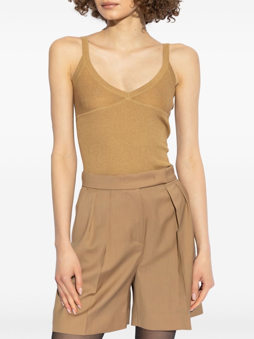 sleeveless knitted top - 3