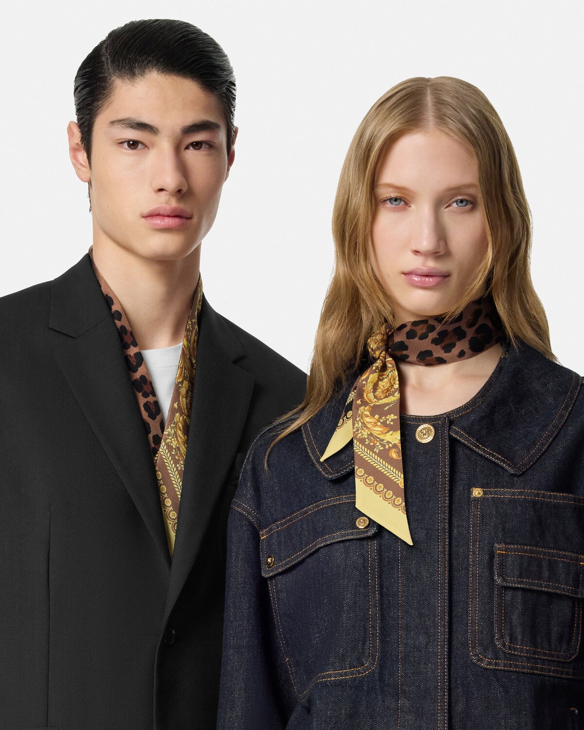 Wild Barocco Silk Scarf Tie - 3