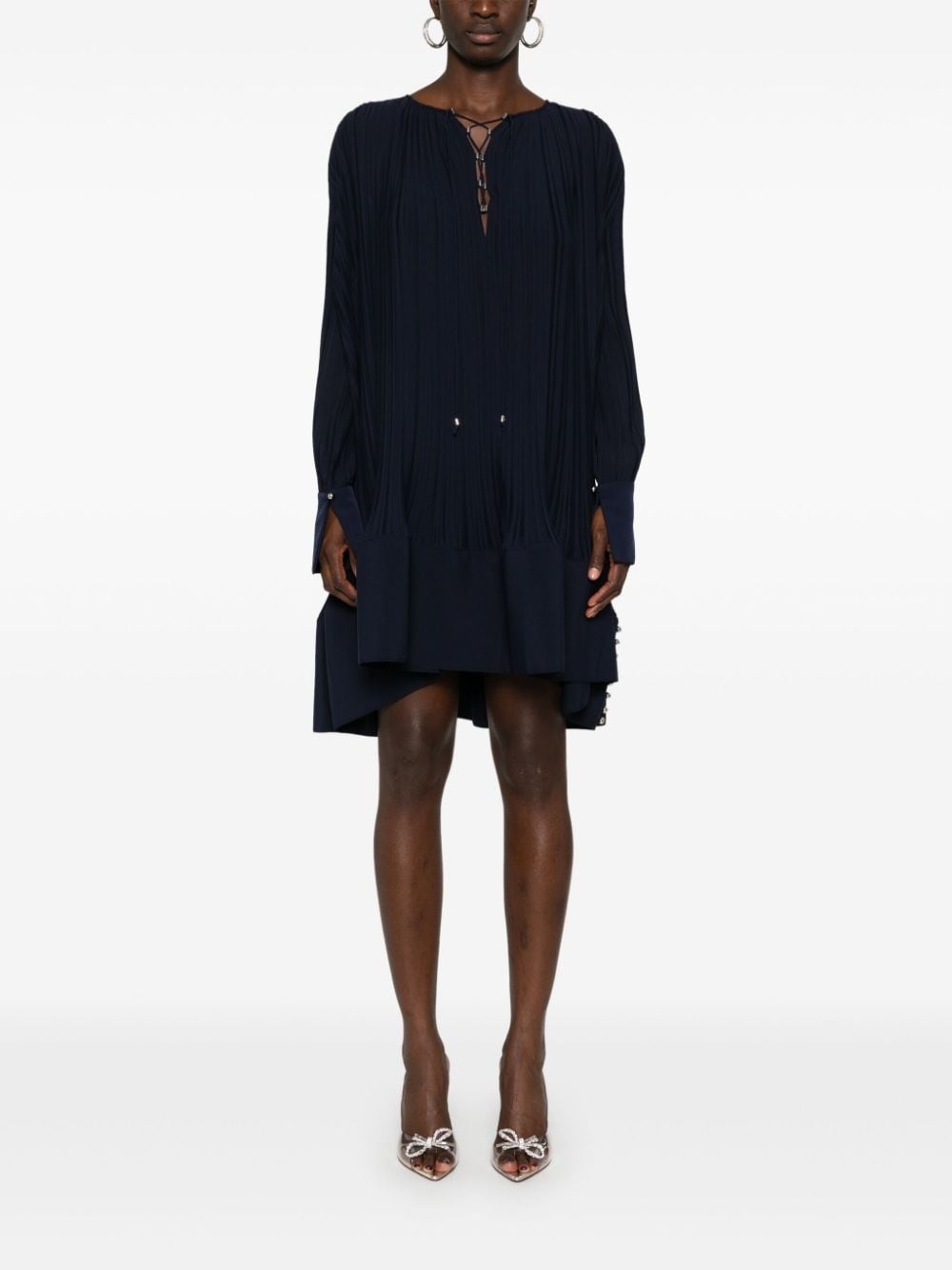 pleated midi dress - 2