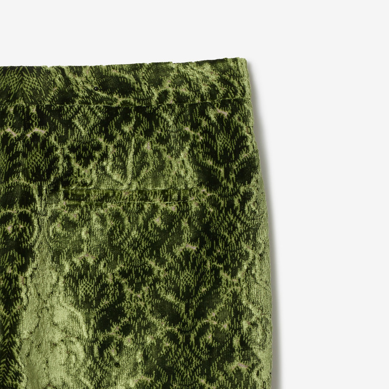 Baroque Velvet Tailored Trousers 4
