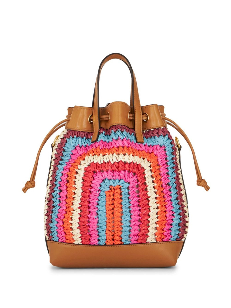 Etro crochet logo-detail tote bag outlook
