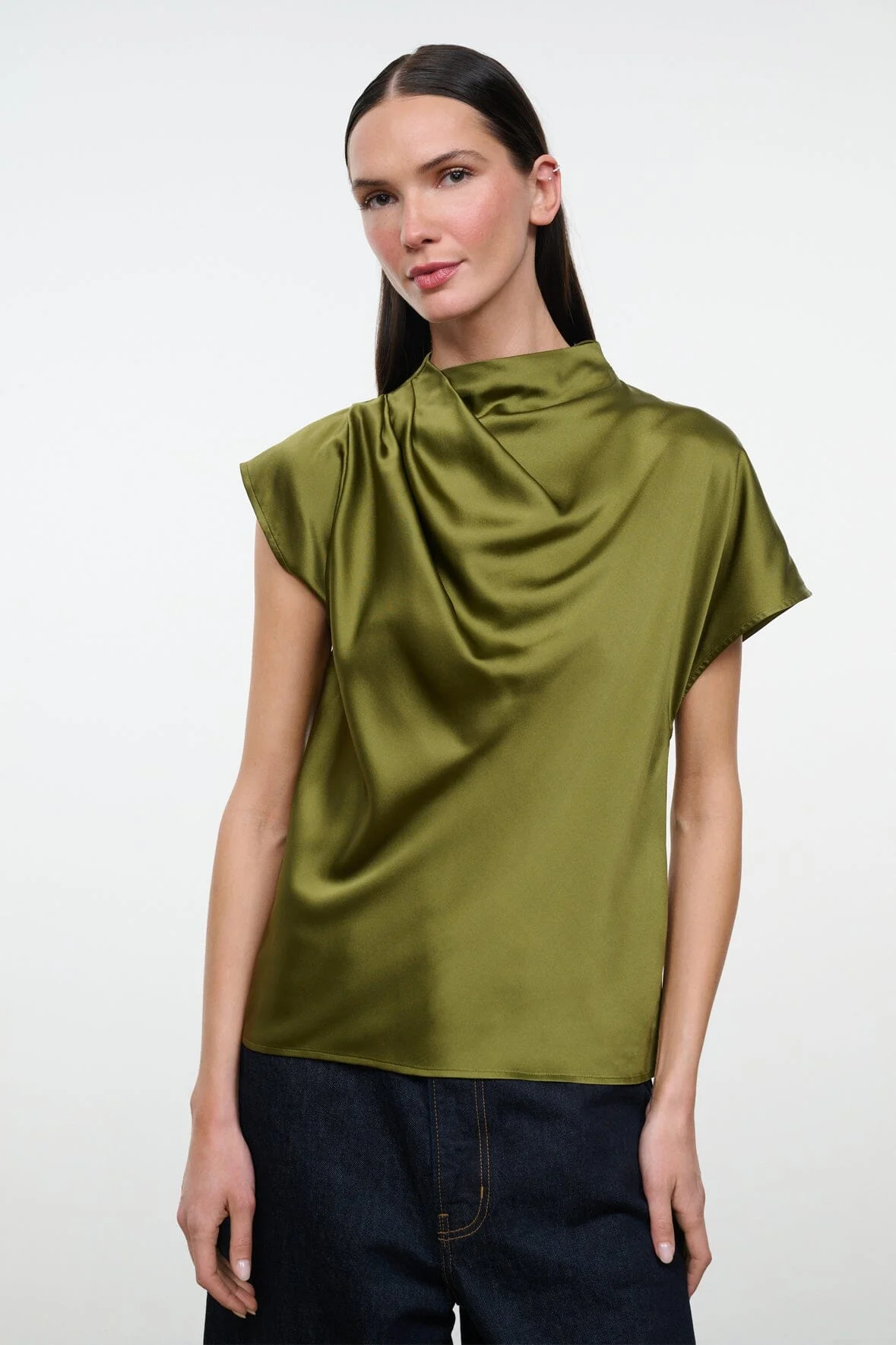 STAUD DAVINA SILK TOP PEAR - 1