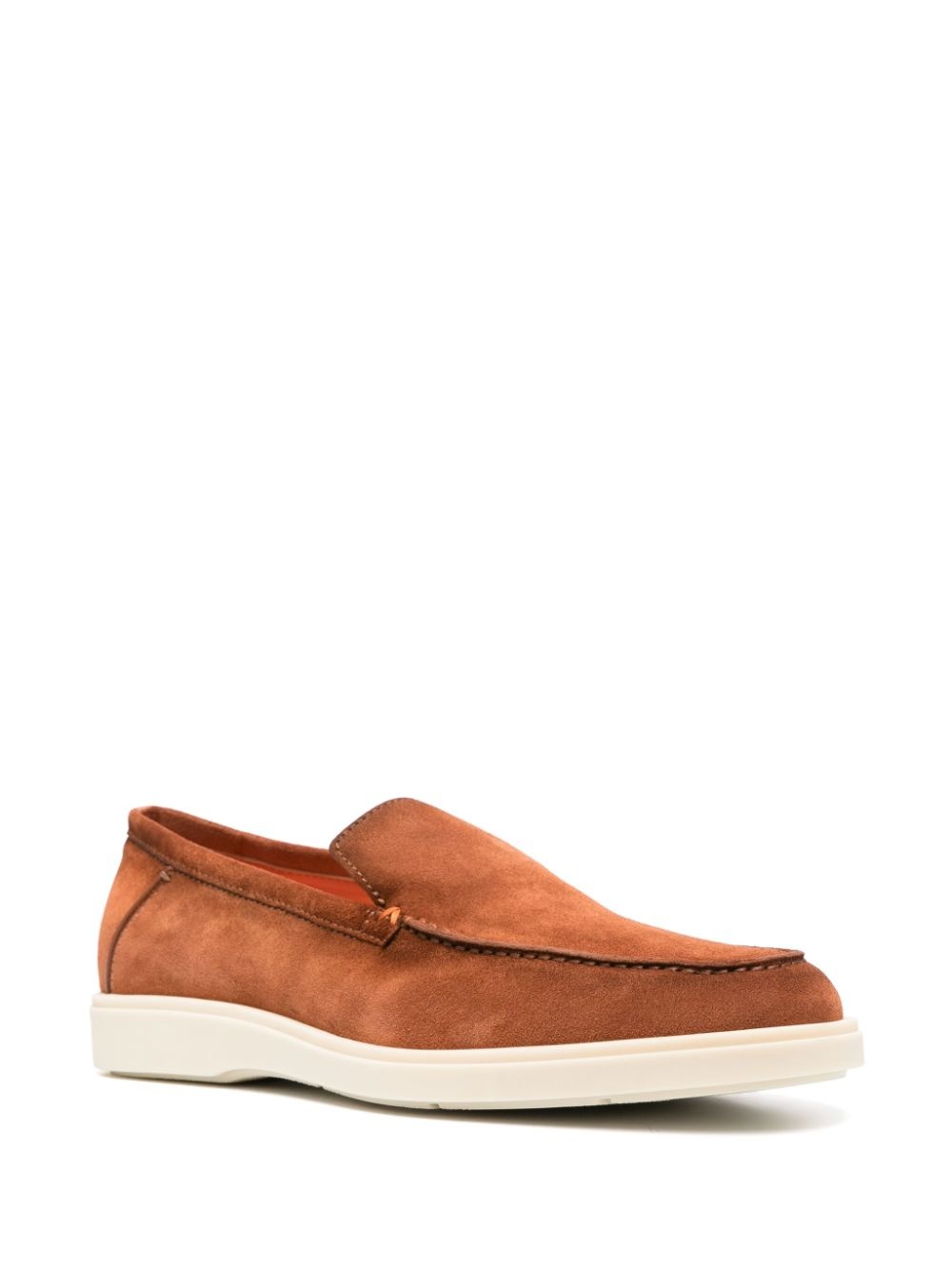 almond-toe suede loafers - 2