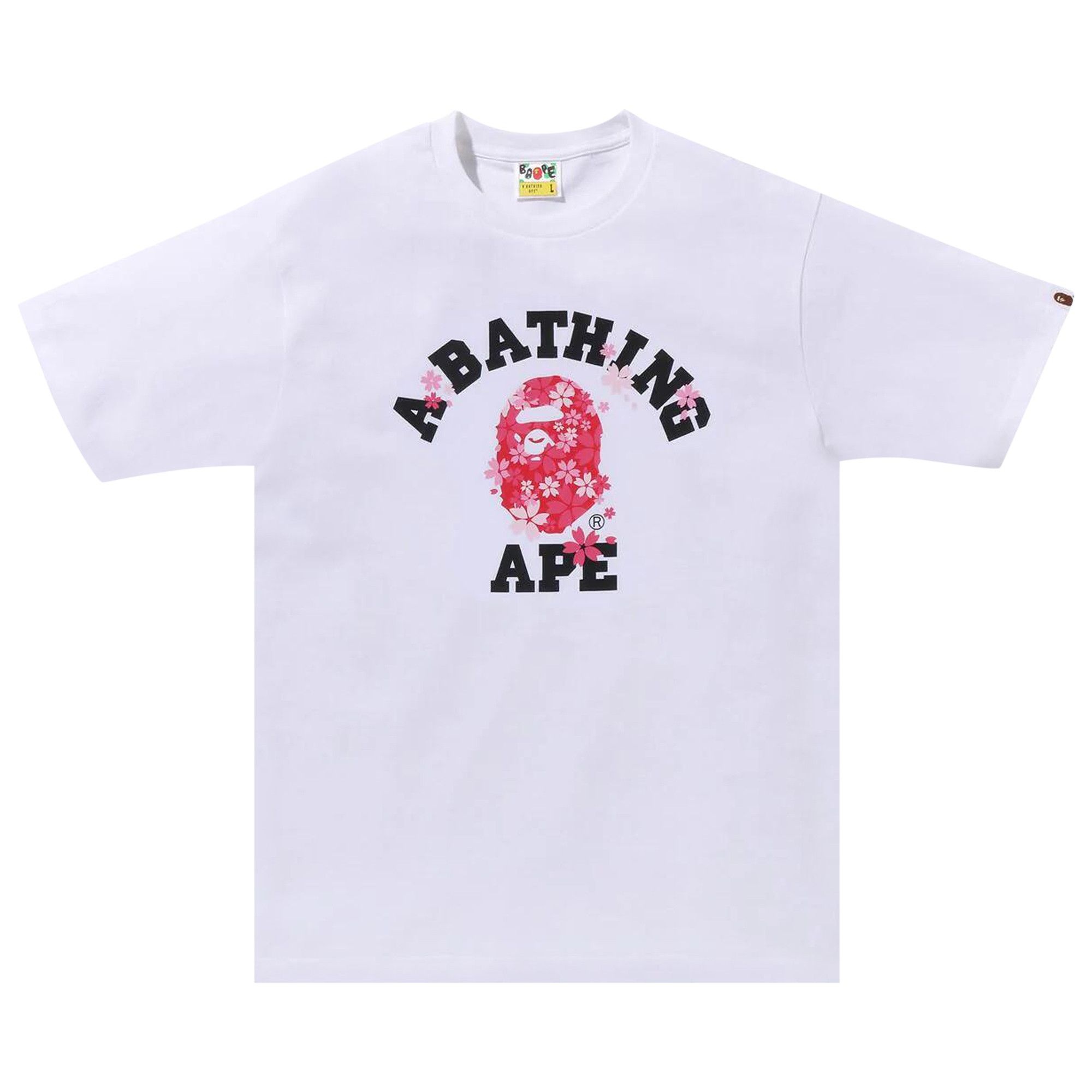 BAPE Sakura College Tee 'White' - 1