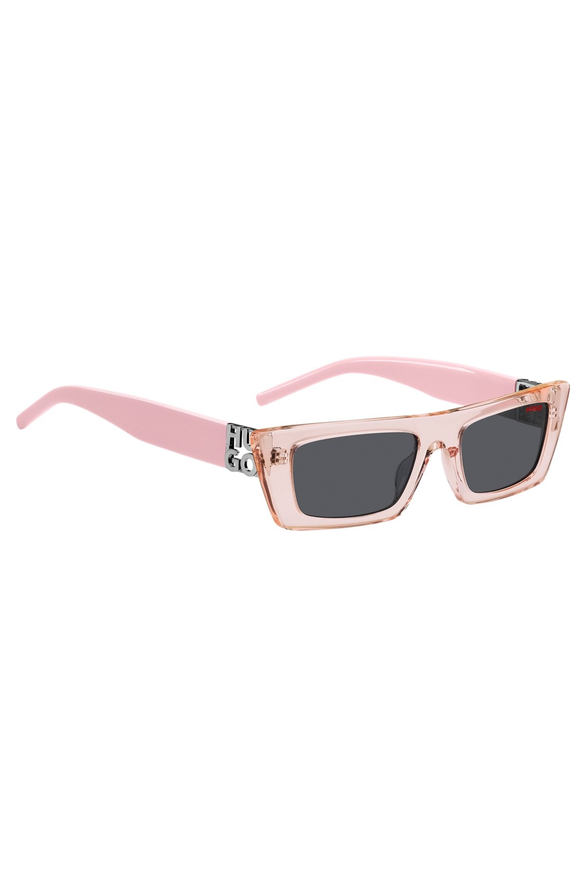 PINK-ACETATE SUNGLASSES WITH 3D MONOGRAM - 4