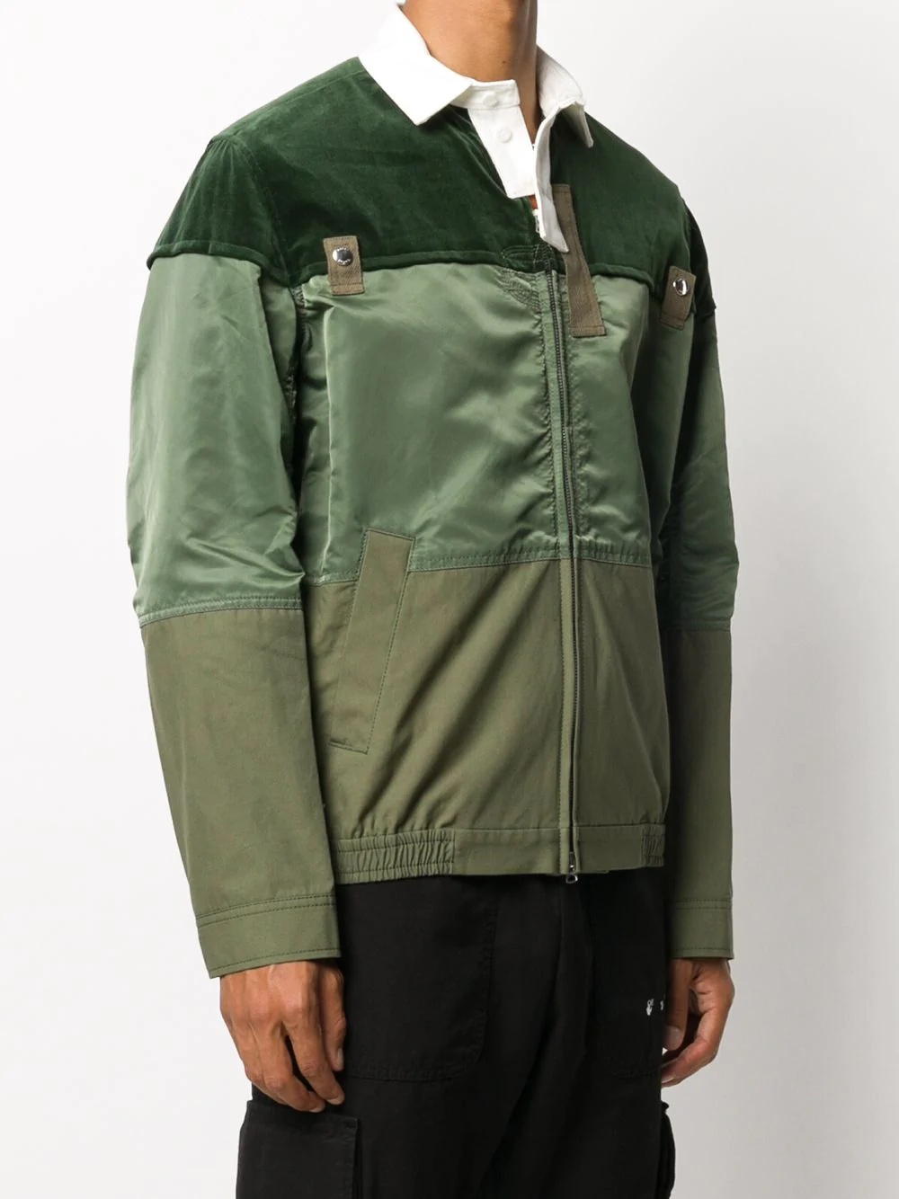 contrast panel technical jacket - 3