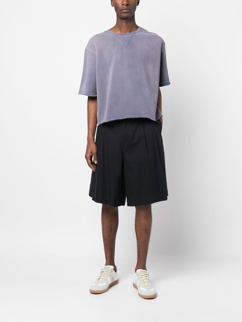 oversized distressed T-shirt - 2