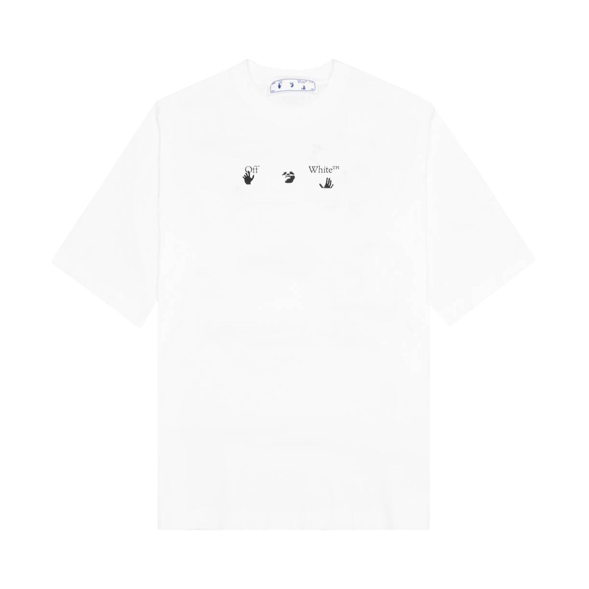 Off-White Paint Splat Arrow Skate Tee 'White/Black' - 1