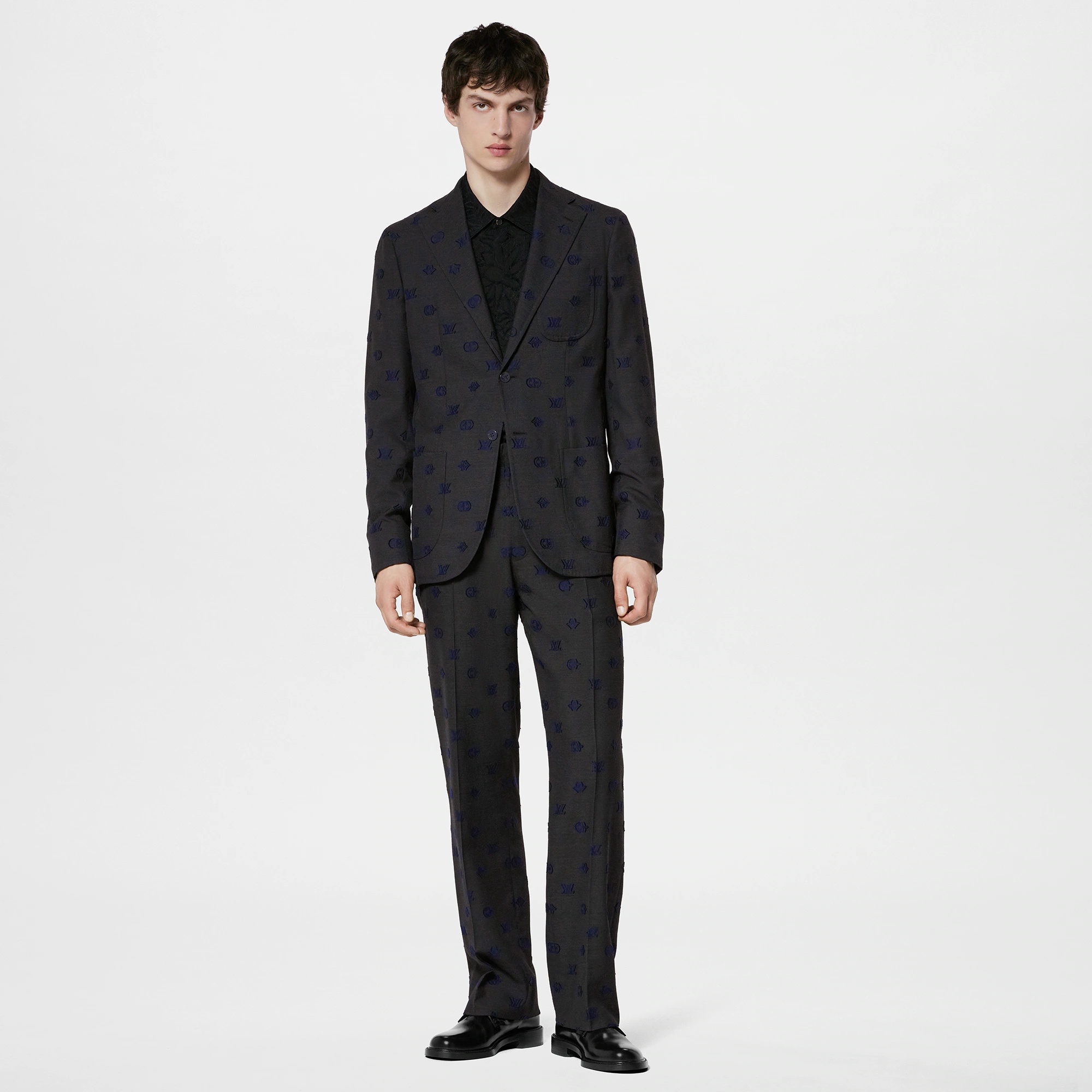 Single-Breasted Wool Blend Napolitana Jacket - 6