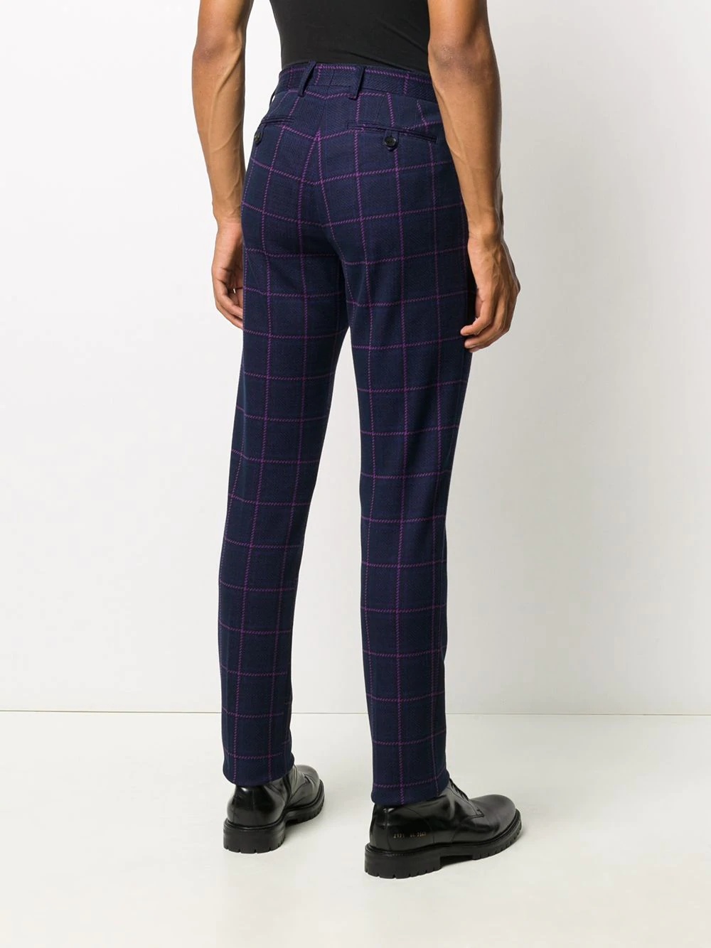 macro-plaid trousers - 4