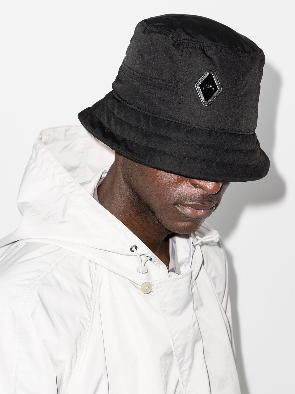 Cell diamond-patch bucket hat - 2