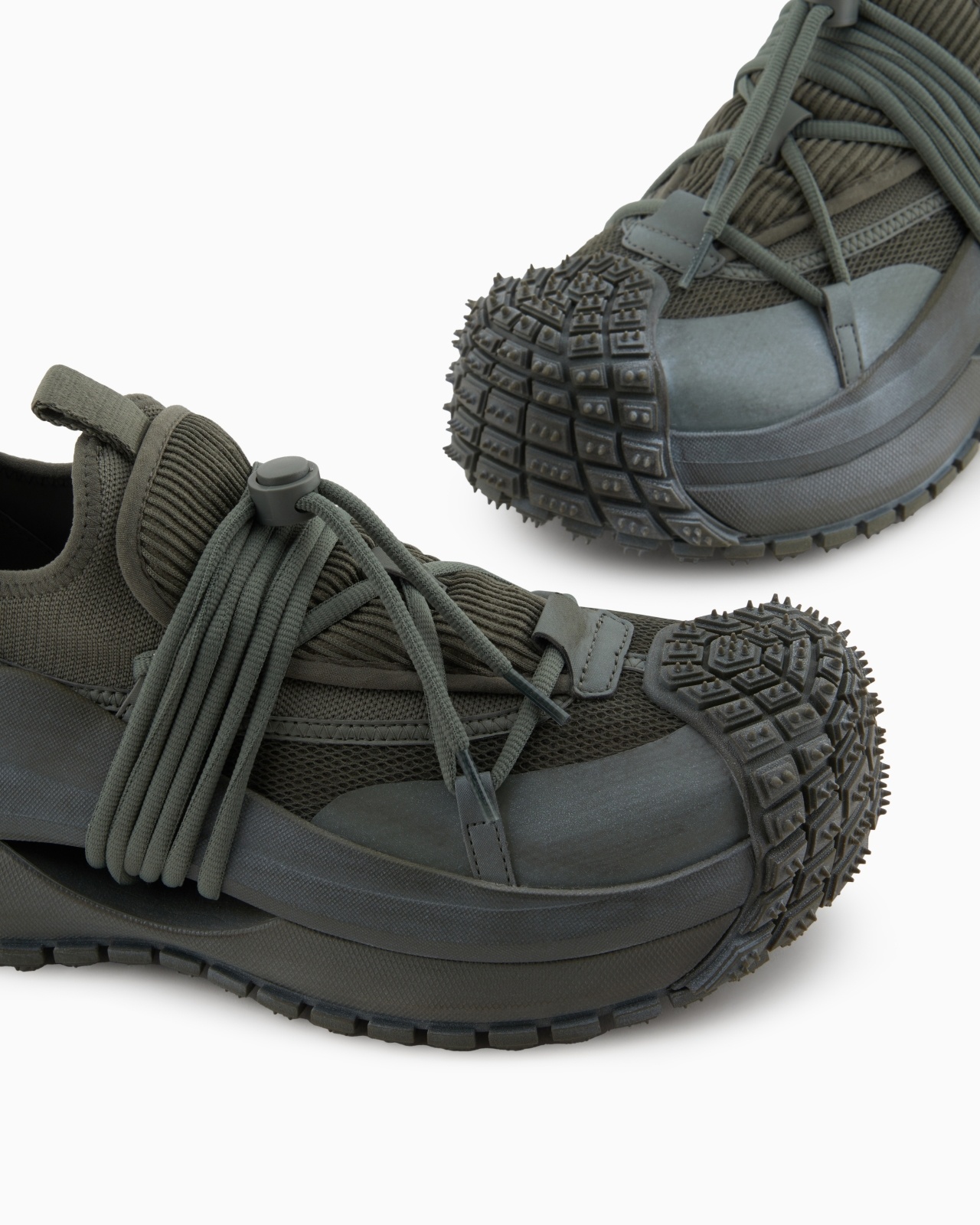 MESH SNEAKERS WITH RUBBER DETAILS AND DRAWSTRING - 5