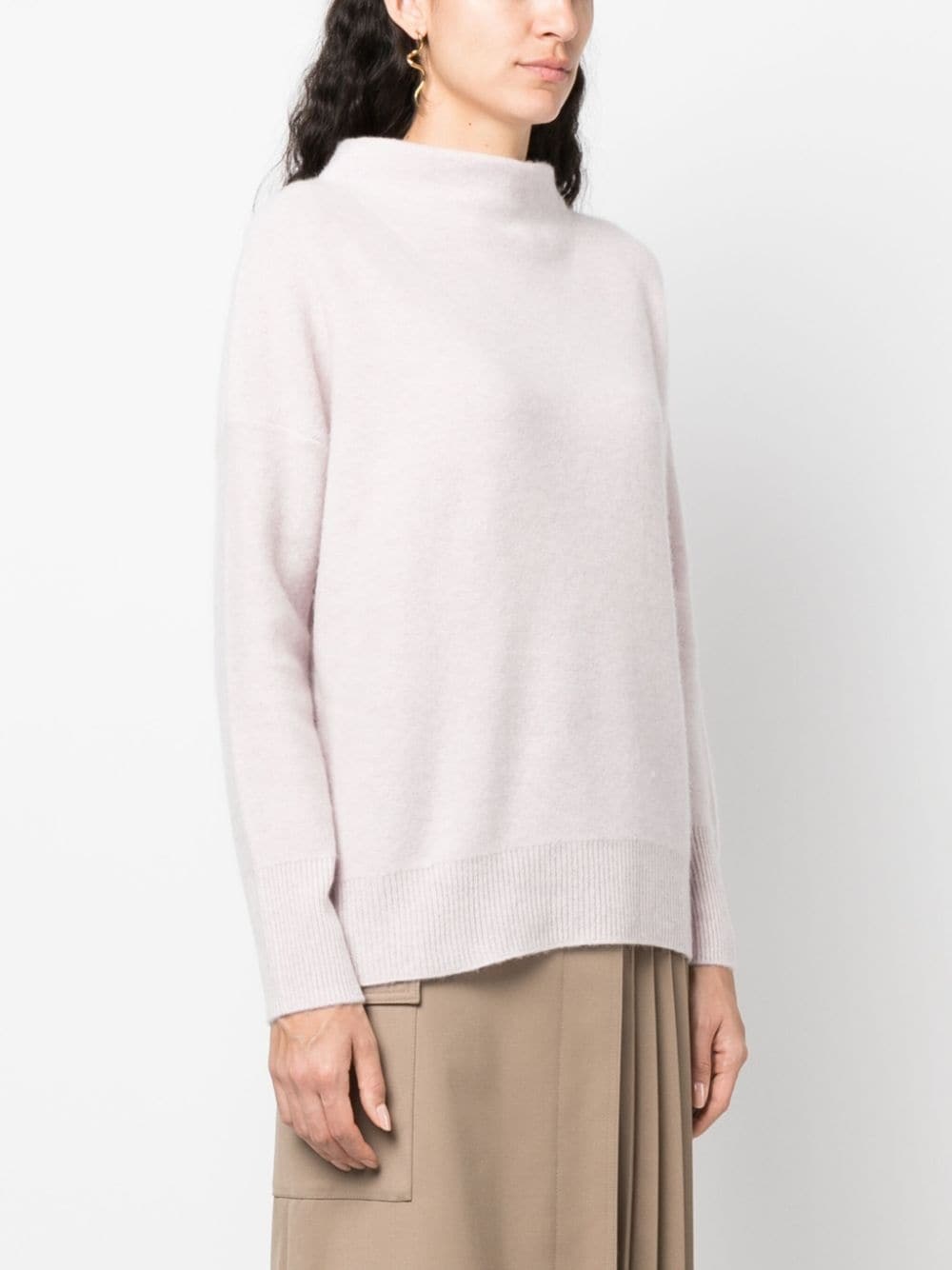 funnel-neck cashmere jumper - 3