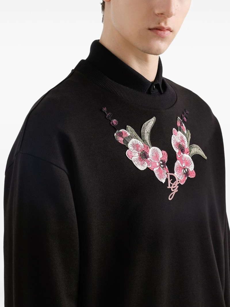 Orchid embroidered sweatshirt 5
