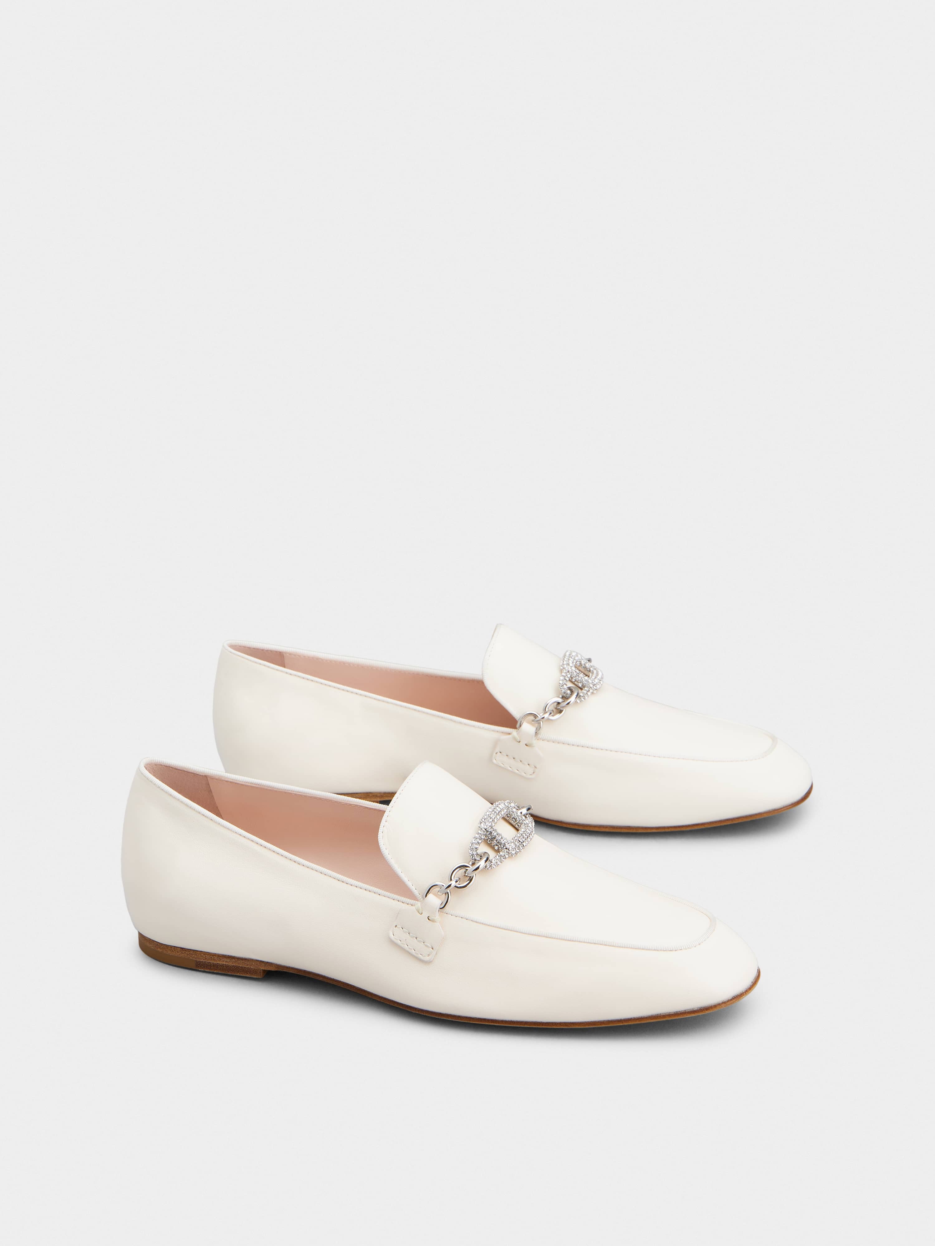 Strass Chain Loafers in Leather - 2
