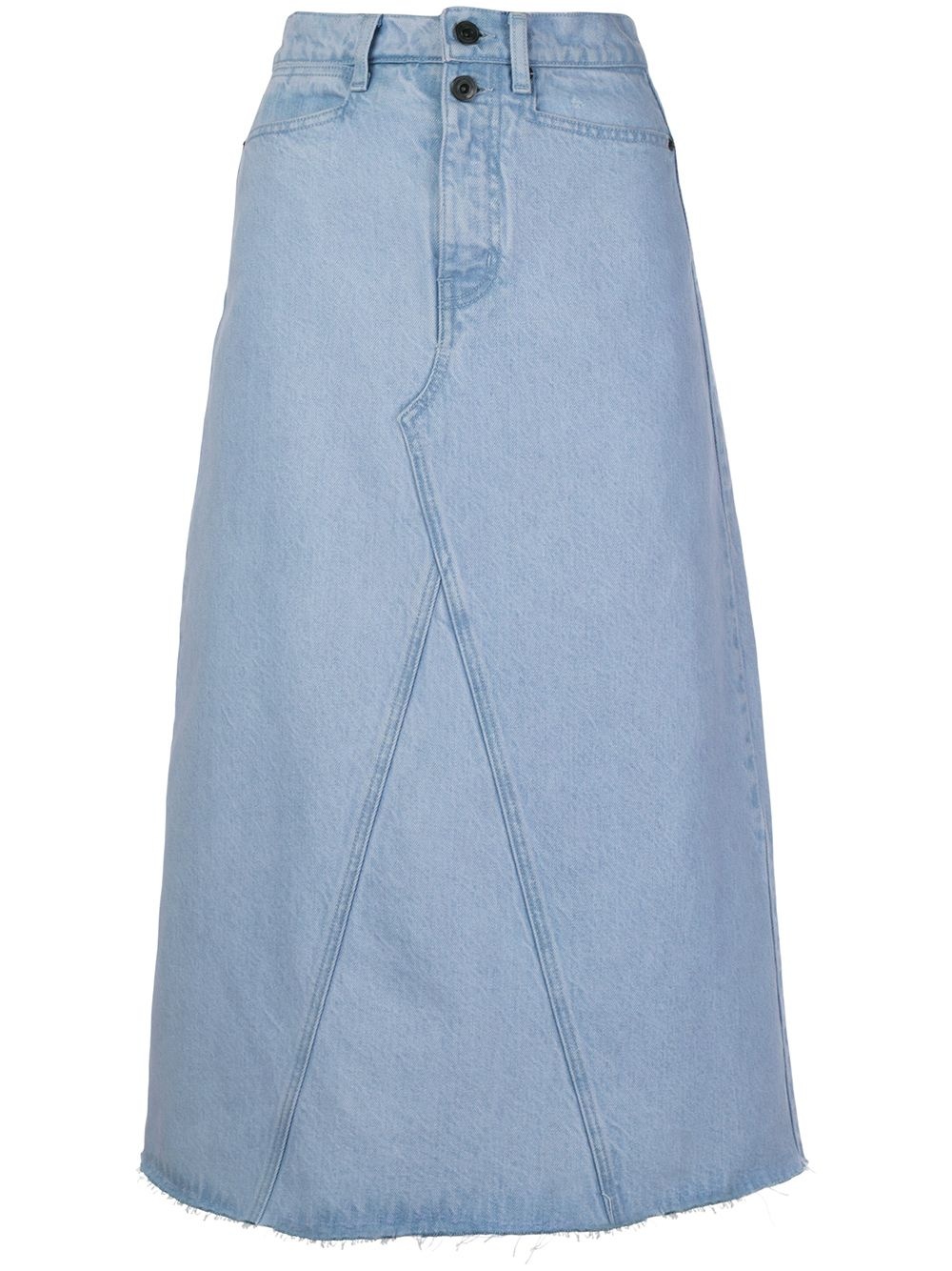 A-line denim skirt - 1