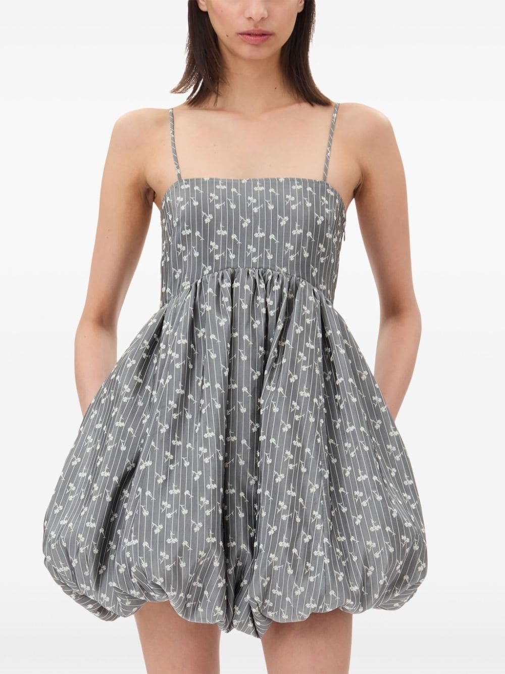jacquard mini dress - 5